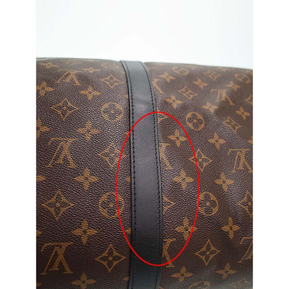 Louis Vuitton Monogram Macassar Keepall Bandouliere Travel Boston Bag - Picture 7 of 9